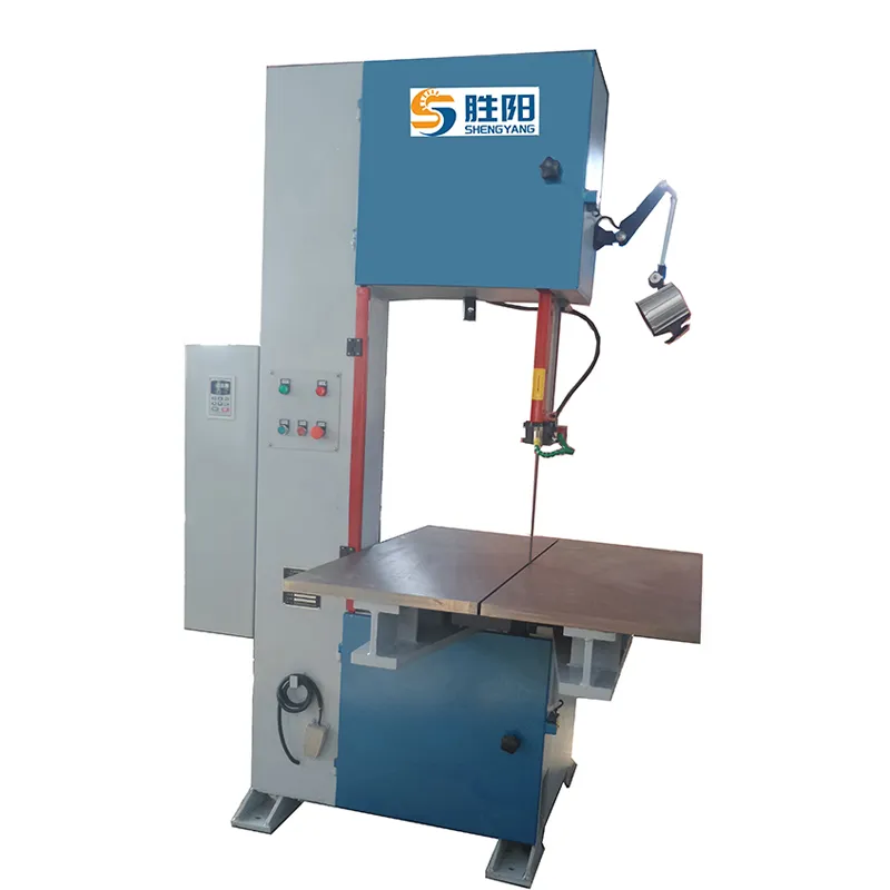 Высокоскоростной вертикальный ленточнопильный станок Шэнъян резка алюминиевых отливок и блоков.1